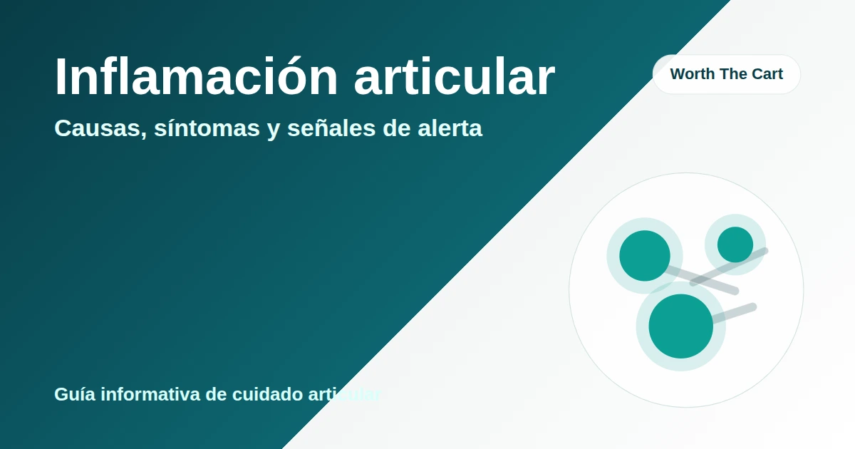Inflamación articular: causas, síntomas y señales de alerta.