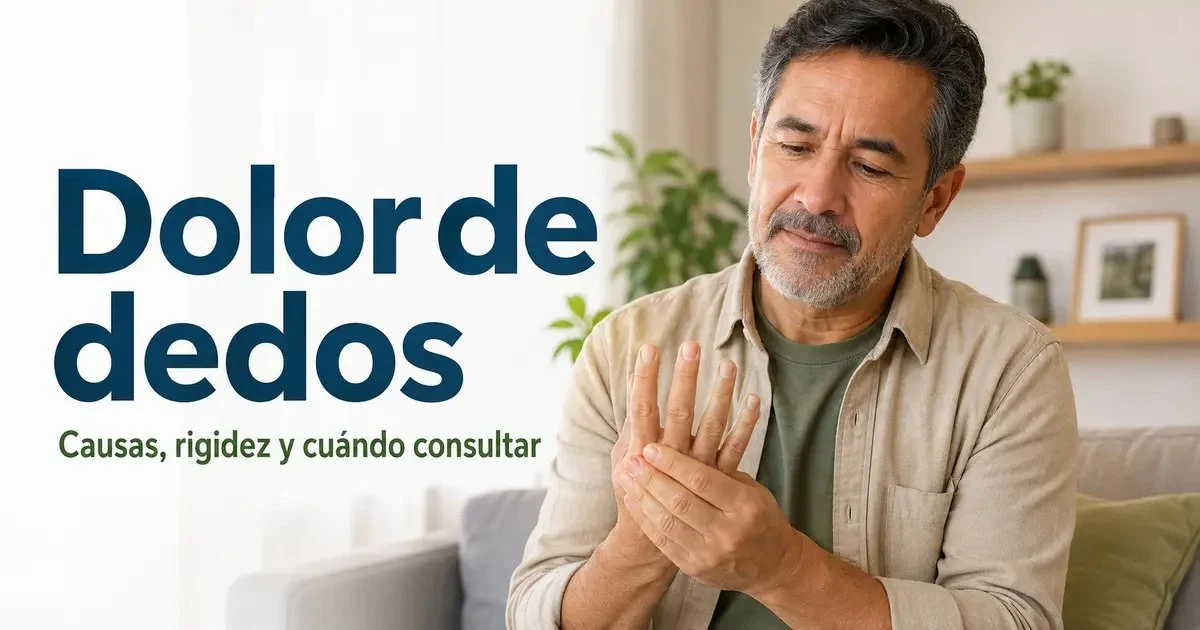 Dolor de dedos: causas, rigidez y cuándo consultar.