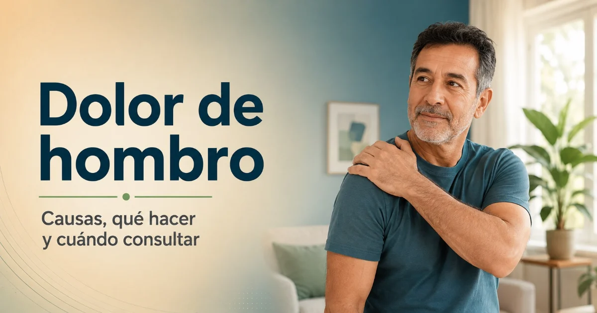 Dolor de hombro: causas, qué hacer y cuándo consultar.